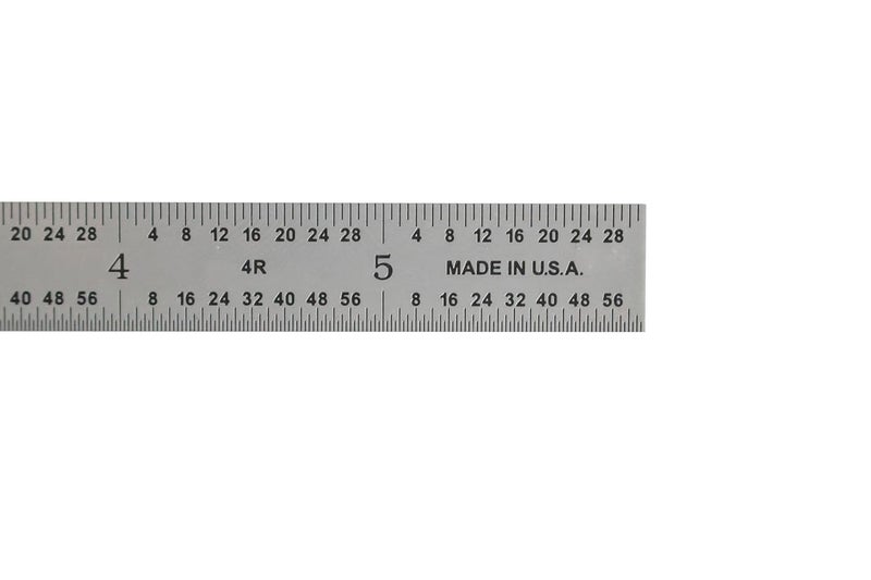 UNIPEC Made in USA | 6 Inch Precision Rule, 4R (8ths, 16ths, 32nds, 64ths), Metal Working and Fabrication, Carpentry, Woodworking and More (Flexible, 6 Inch) - Image 4